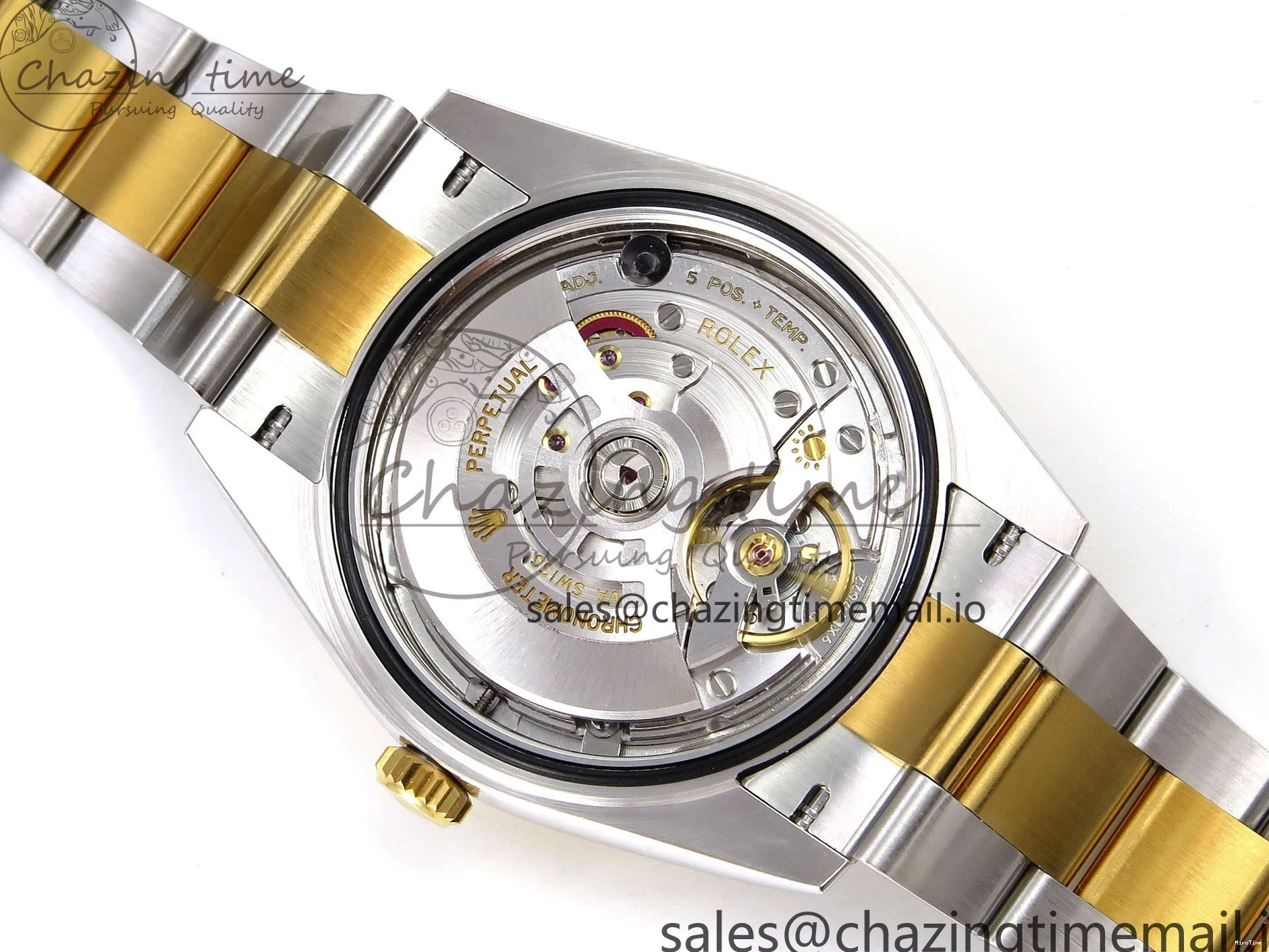 MiroTime 0201 Breathable DateJust 41 SS YG ARF 1:1 Best Edition 904L Steel YG Stick Dial on Oyster Bracelet SH 1260